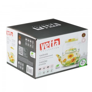 Чайник эмалированный 2,5л индукция VETTA Подсолнухи 894-524
