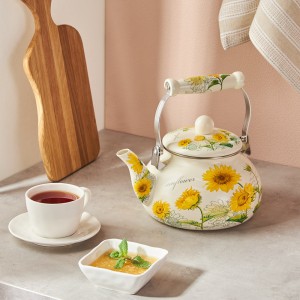 Чайник эмалированный 2,5л индукция VETTA Подсолнухи 894-524