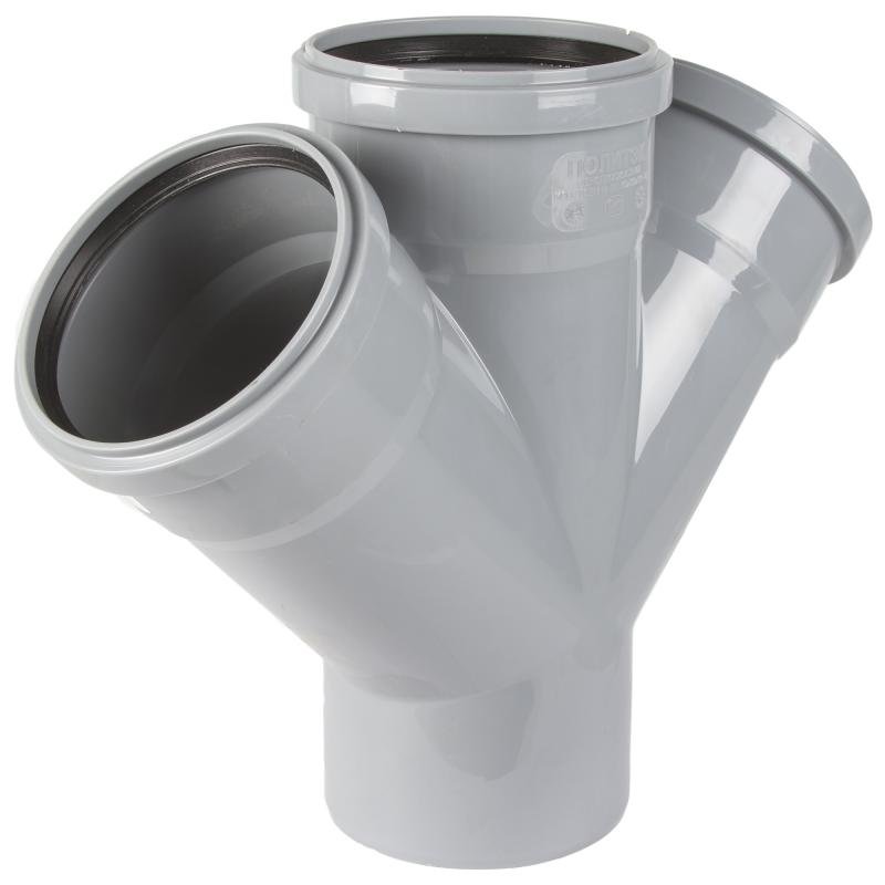 ПП Крестовина 110*110*110*87,5° СЕРАЯ VALFEX