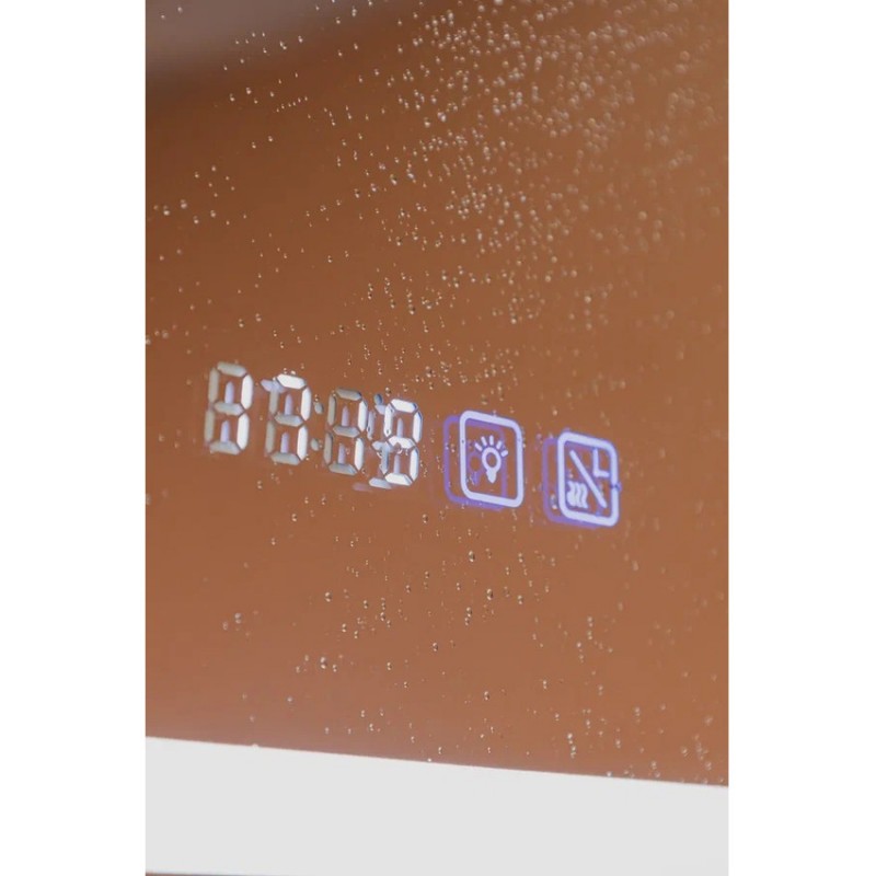 Зеркало ФОРТУНА 800*600-3 (часы+подогрев) LED-00002489