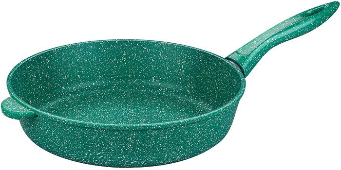 Сковорода глубокая 28 см ГАРМОНИЯ ВКУСА "Изумруд" без крышки 120638