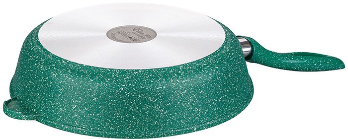 Сковорода глубокая 28 см ГАРМОНИЯ ВКУСА "Изумруд" без крышки 120638