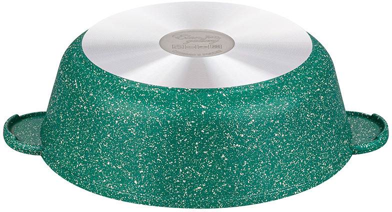 Жаровня (сотейник) 26 см ГАРМОНИЯ ВКУСА "Изумруд" 3,7 л с крышкой 120599