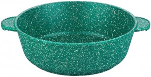 Жаровня (сотейник) 26 см ГАРМОНИЯ ВКУСА "Изумруд" 3,7 л с крышкой 120599