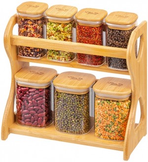 Набор 7 банок для хранения "Crystal glass" 3 пр 450 мл 360097