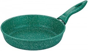 Сковорода глубокая 22 см ГАРМОНИЯ ВКУСА "Изумруд" без крышки 120632