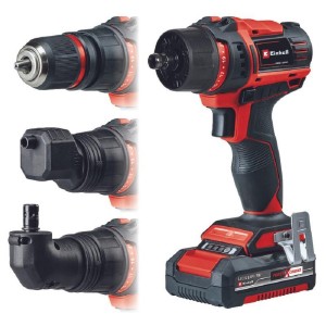 Дрель аккумуляторная EINHELL TE-CD 18/45 3X-Li (АКБ 1*2Ач, ЗУ, + набор 22 предмета) 4513990