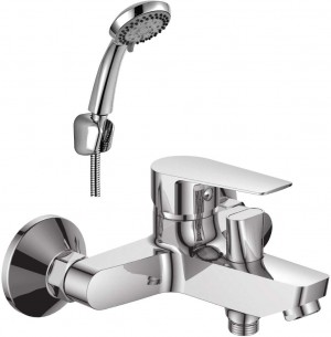 Смеситель одноручный для ванны (35мм) с коротким изливом, хром ROSSINKA S35-31