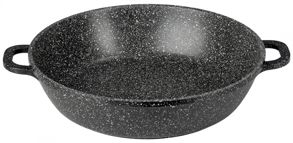 Сотейник LARA LR02-211 серия Rio 24см, 2,9л, мрамор, капсулированное индукционное дно, крышка