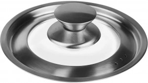 Сотейник нерж. LARA LR03-22 ТОКИО  16см - капсул индукц. дно, крышка со стекл вставкой