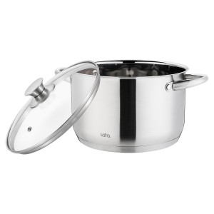 Набор посуды LARA АФИНА 3пр. (кастр. 2,1+3,9+5,1л) индукционное 5-ти ступ. капс. дно LR02-128