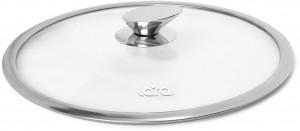 Сотейник LARA серия Rio 28см, 3.4л, мрамор, капсулированное индукционное дно, крышка LR02-212