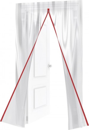 Пленка защитная 220*120мм, с малярной лентой 2,5см*10м тип I Matrix 88757