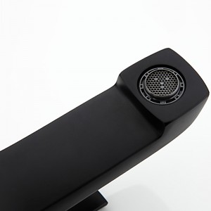 Смеситель для раковины ф35-гайка черный GAPPO G1050