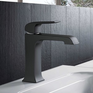 Смеситель для раковины ф35-гайка черный GAPPO G1050