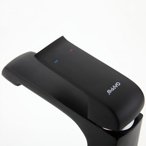 Смеситель для раковины ф35-гайка черный GAPPO G1050