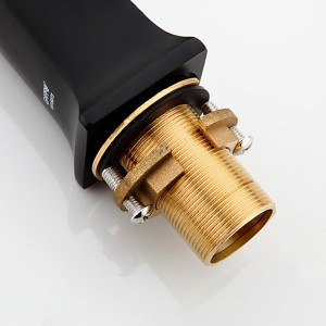 Смеситель для раковины ф35-гайка черный GAPPO G1050
