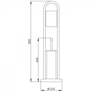 Ершик напольный с бум/дер хром FRAP F903