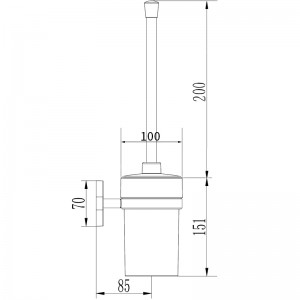 Ерш с крышкой настенный LEDEME L1910-2