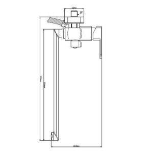 Смеситель для ванны BOOU с длинным изливом B8215-18F (B8215-18F)