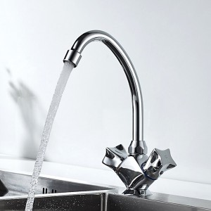 Смеситель для кухни с гайкой LEDEME L4187-2