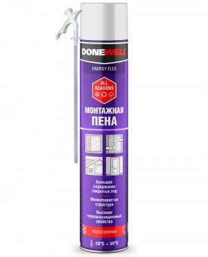 Пена монтажная бытовая всесезонная DONEWELL ENERGY FLEX 650 мл DPH06U20