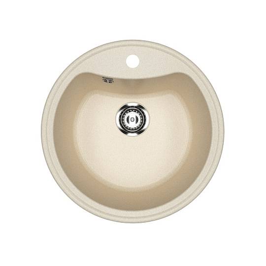 Мойка Ulgran U-601-328 круглая, Ø510*210мм, бежевый