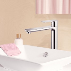 Смеситель д/умывальника Broads шар., высокий излив, латунь GOLDEN FOX 10011