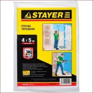 Пленка STAYER "MASTER" защитная укрывочная, HDPE, 12 мкм, 4*5 м 1225-15-05