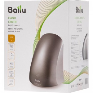 Сушилка для рук элект. Ballu BAHD-1000AS СЕРЕБРО НС-1135451