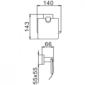 Бумагодержатель сатин FRAP F30303
