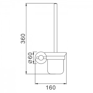 Ершик настенный сатин FRAP F30110