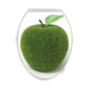 Сиденье д/унитаза пластм Универсал Декор Яблоко