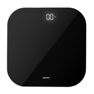 Весы напольные Centek CT-2440 LED BLACK электронные шаг 0,1кг/фунт, LCD 65x28, размер 28х28см