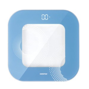 Весы напольные Centek CT-2440 LED BLUE электронные шаг 0,1кг/фунт, LCD 65x28, размер 28х28см