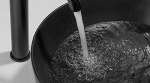 Раковина д/ванной к столешнице накладная черная GAPPO GT105-8