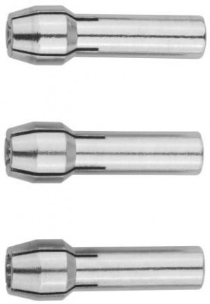 набор-мини Зубр 35943-H3 цанги хром,3,2мм-1шт, 2,4мм-1шт, 1,6мм-1шт