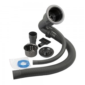 Мойка врезная 60*50см/2*0,6мм/200мм + больш.сифон с перел ГРАФИТ GFfrank 60502G