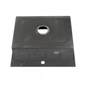 Мойка врезная 60*50см/2*0,6мм/200мм + больш.сифон с перел ГРАФИТ GFfrank 60502G