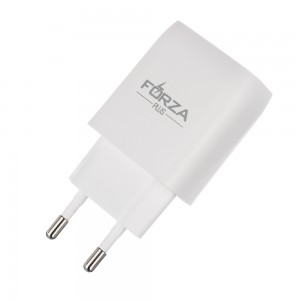 Зарядное устройство Стандарт, 2xUSB, 2А, 5В, Белый FORZA 916-218