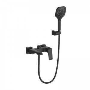 Смеситель для ванны с коротким изливом черный GAPPO G3250