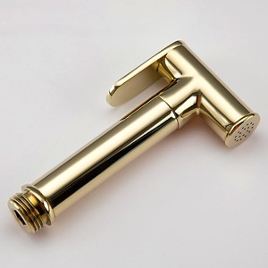 Смеситель с гигиеническим душем золото FRAP F7505-3