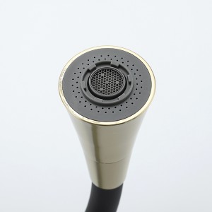 Смеситель для кухни с гибким изливом золото Frap 4044-3