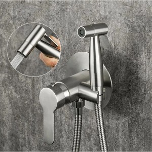 Смеситель с гигиеническим душем сатин GAPPO G7299-30