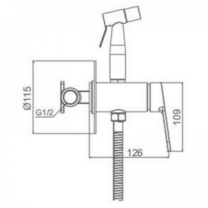 Смеситель с гигиеническим душем сатин GAPPO G7299-30