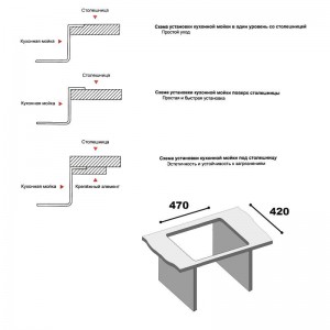 Мойка кухонная премиум, PVD графит, 500*440 Gerhans K35044B