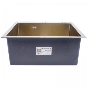 Мойка кухонная премиум, PVD золото, 500*500 Gerhans K35050G