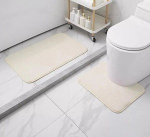 Набор ковриков ванна (500*800 мм) + туалет (500*400 мм) бежевый арт. 300296-BEI