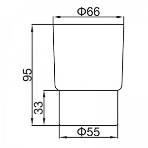 Стакан одинарный настенный LEDEME L1906
