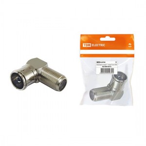 Переходник угловой TV F-гнездо TDM SQ1809-0015